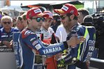 Jorge Lorenzo und Valentino Rossi (Yamaha) 