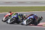 Jorge Lorenzo vor Valentino Rossi (Yamaha) 