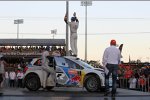 Sebastien Ogier (Volkswagen), Julien Ingrassia, Jari-Matti Latvala (Volkswagen) und Andreas Mikkelsen (Volkswagen II) 