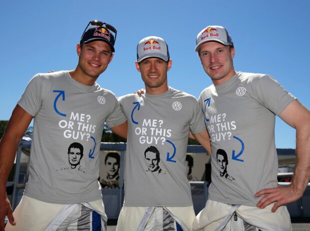 Andreas Mikkelsen, Sebastien Ogier, Jari-Matti Latvala Andreas Mikkelsen, Sebastien Ogier, Jari-Matti Latvala
