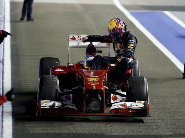 Titel-Bild zur News: Mark Webber, Fernando Alonso