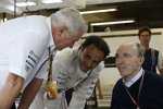 Frank Williams, Pat Symonds und Felipe Massa (Williams) 