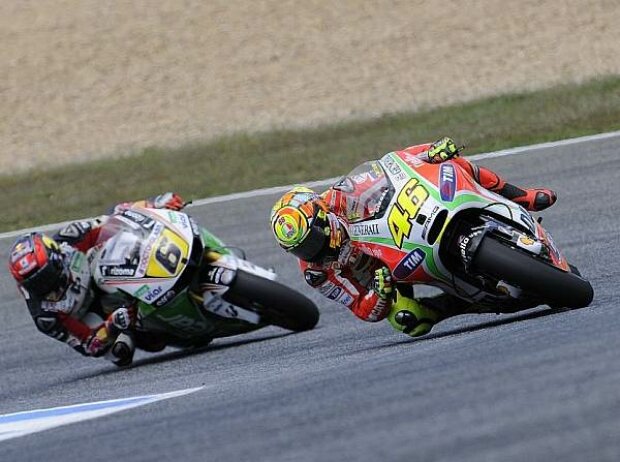 Valentino Rossi, Stefan Bradl Valentino Rossi, Stefan Bradl
