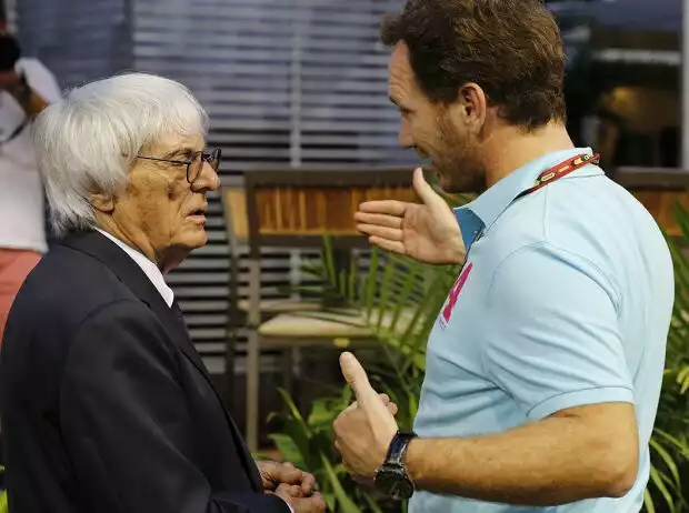 Bernie Ecclestone, Christian Horner Titel-Bild zur News: Bernie Ecclestone, Christian Horner