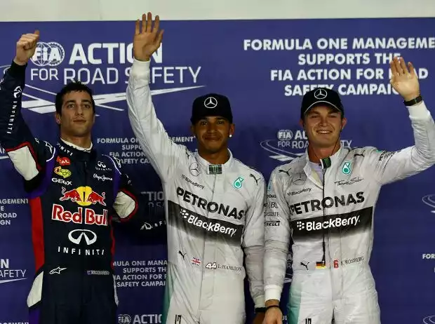 Lewis Hamilton, Nico Rosberg, Daniel Ricciardo Titel-Bild zur News: Lewis Hamilton, Nico Rosberg, Daniel Ricciardo
