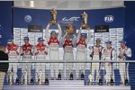 Tom Kristensen (Audi Sport), Lucas di Grassi, Loic Duval (Audi Sport), Andre Lotterer (Audi Sport), Marcel Fässler (Audi Sport), Benoit Treluyer (Audi Sport), Sebastien Buemi und Anthony Davidson (Toyota) 