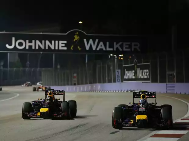 Titel-Bild zur News: Daniel Ricciardo, Sebastian Vettel