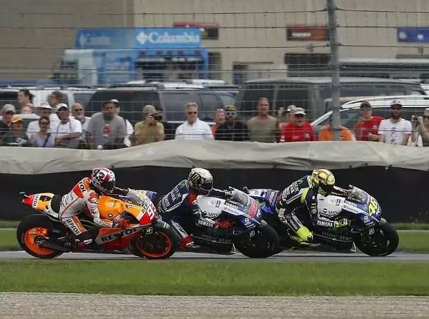 Marc Marquez, Jorge Lorenzo, Valentino Rossi Titel-Bild zur News: Marc Marquez, Jorge Lorenzo, Valentino Rossi