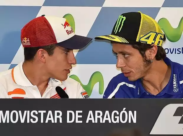Marc Marquez, Valentino Rossi Titel-Bild zur News: Marc Marquez, Valentino Rossi