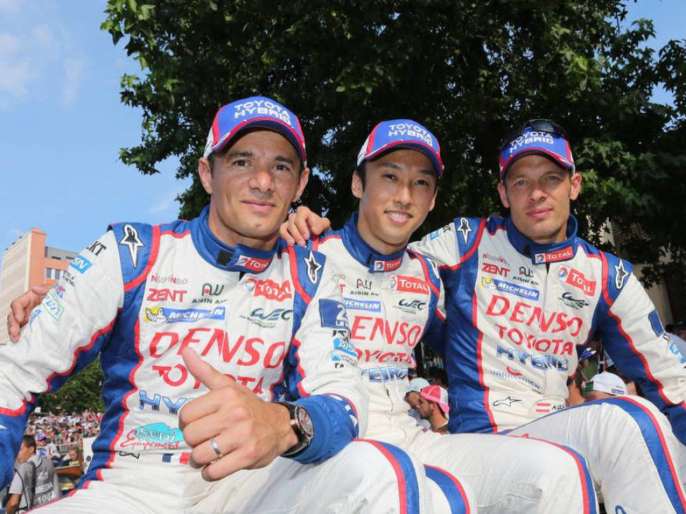 Stephane Sarrazin, Kazuki Nakajima, Alexander Wurz