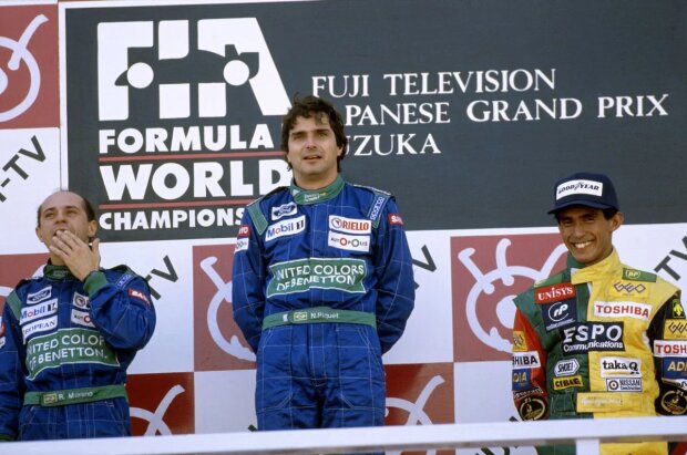 Nelson Piquet Jun. Roberto Moreno Aguri Suzuki Piquet Piquet Sports GP2 ~Nelson Piquet, Roberto Moreno und Aguri Suzuki in Suzuka 1990~ Nelson Piquet Jun. Roberto Moreno Aguri Suzuki Piquet Piquet Sports GP2 ~Nelson Piquet, Roberto Moreno und Aguri Suzuki in Suzuka 1990~