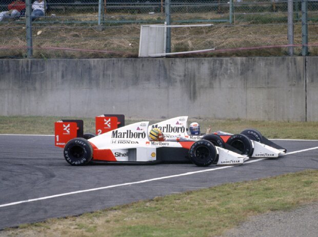 Titel-Bild zur News: Ayrton Senna, Alain Prost