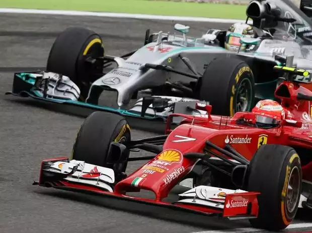 Lewis Hamilton, Kimi Räikkönen Titel-Bild zur News: Lewis Hamilton, Kimi Räikkönen