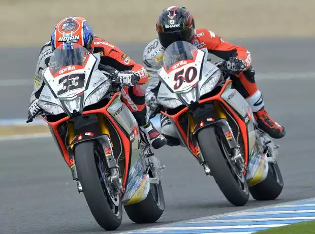 Marco Melandri, Sylvain Guintoli Titel-Bild zur News: Marco Melandri, Sylvain Guintoli
