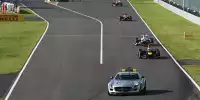 Safety-Car vor Sebastian Vettel