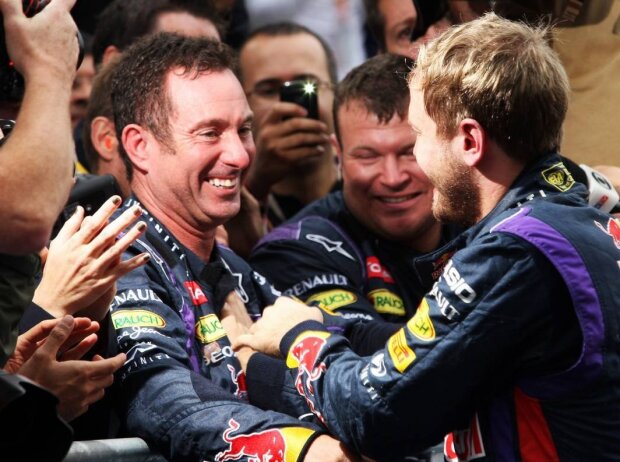Titel-Bild zur News: Sebastian Vettel, Kenny Handkammer