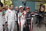 Gabriele Tarquini , Yvan Muller , Tom Coronel , Tiago Monteiro und Gianni Morbidelli