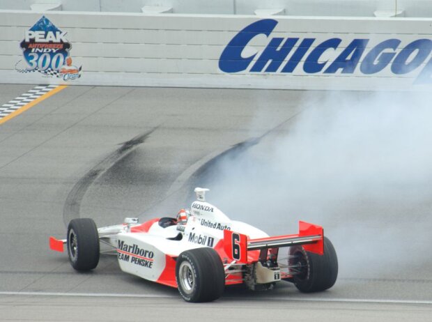 Sam Hornish Jun. feiert seinen IndyCar-Titel 2006 Sam Hornish Jun. feiert seinen IndyCar-Titel 2006
