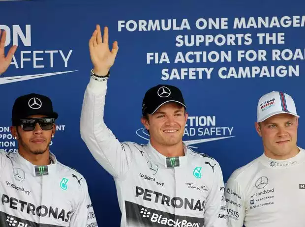 Lewis Hamilton, Nico Rosberg, Valtteri Bottas Titel-Bild zur News: Lewis Hamilton, Nico Rosberg, Valtteri Bottas
