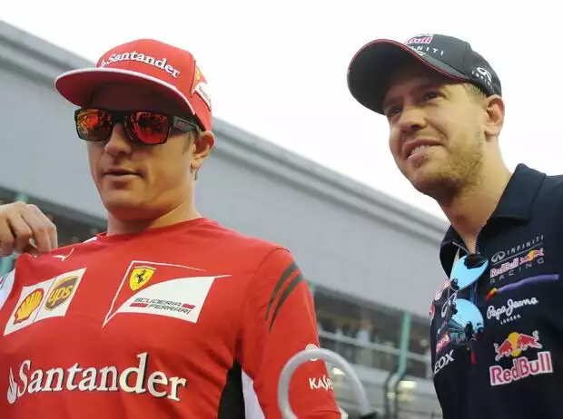 Sebastian Vettel, Kimi Räikkönen Titel-Bild zur News: Sebastian Vettel, Kimi Räikkönen
