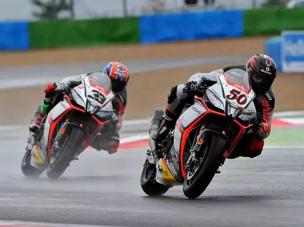 Marco Melandri, Sylvain Guintoli Titel-Bild zur News: Marco Melandri, Sylvain Guintoli