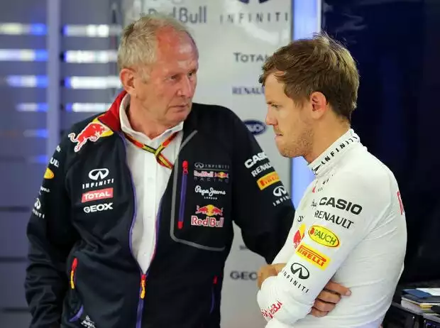 Titel-Bild zur News: Helmut Marko, Sebastian Vettel