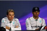 Nico Rosberg (Mercedes) und Lewis Hamilton (Mercedes) 