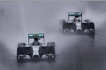 Nico Rosberg (Mercedes) und Lewis Hamilton (Mercedes) 