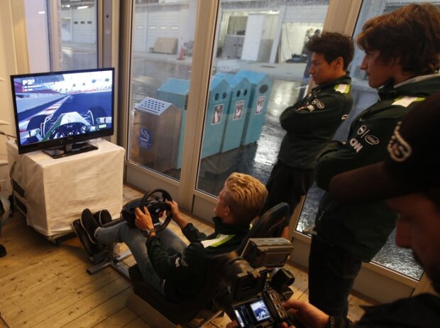 Titel-Bild zur News: Kamui Kobayashi, Marcus Ericsson, Roberto Merhi