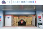 Das Auto von Jules Bianchi (Marussia) wird das Wochenende über in der Box bleiben