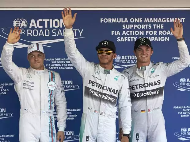 Lewis Hamilton, Nico Rosberg, Valtteri Bottas Titel-Bild zur News: Lewis Hamilton, Nico Rosberg, Valtteri Bottas