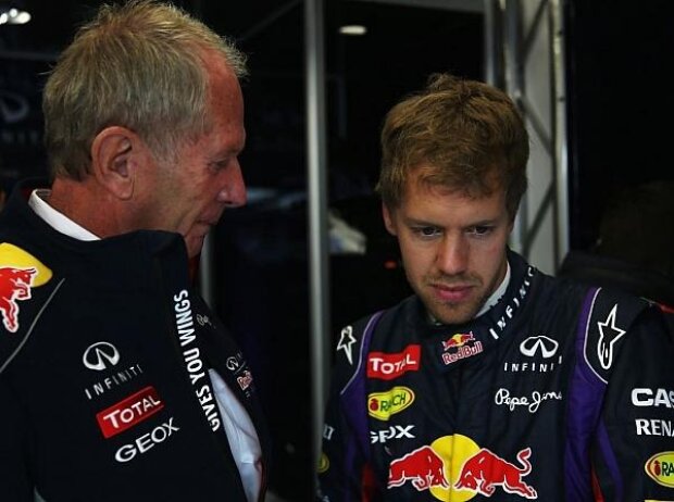 Titel-Bild zur News: Sebastian Vettel, Helmut Marko