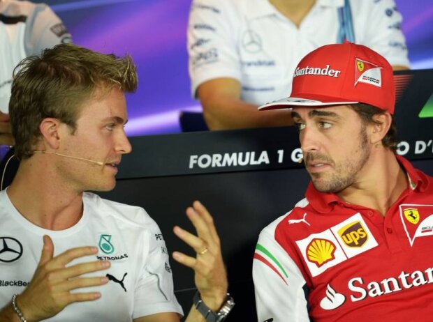 Titel-Bild zur News: Nico Rosberg, Fernando Alonso