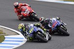 Valentino Rossi vor Jorge Lorenzo und Andrea Dovizioso 