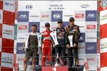 Antonio Fuoco, Max Verstappen und Esteban Ocon 