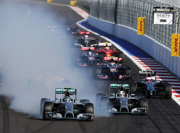 Nico Rosberg, Lewis Hamilton