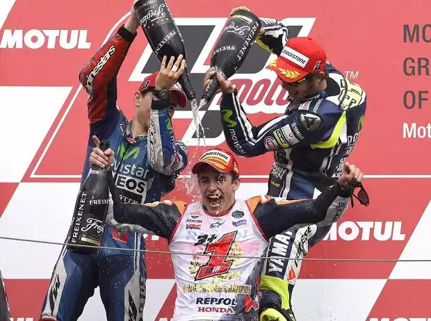 Jorge Lorenzo, Valentino Rossi, Marc Marquez Titel-Bild zur News: Jorge Lorenzo, Valentino Rossi, Marc Marquez