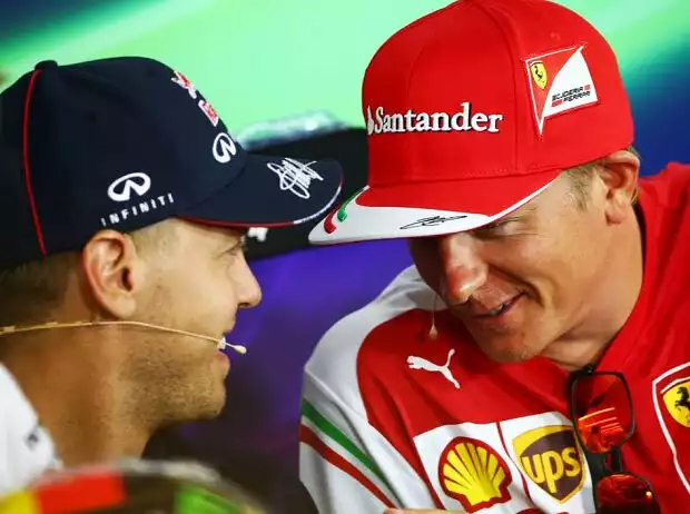 Sebastian Vettel, Kimi Räikkönen Titel-Bild zur News: Sebastian Vettel, Kimi Räikkönen