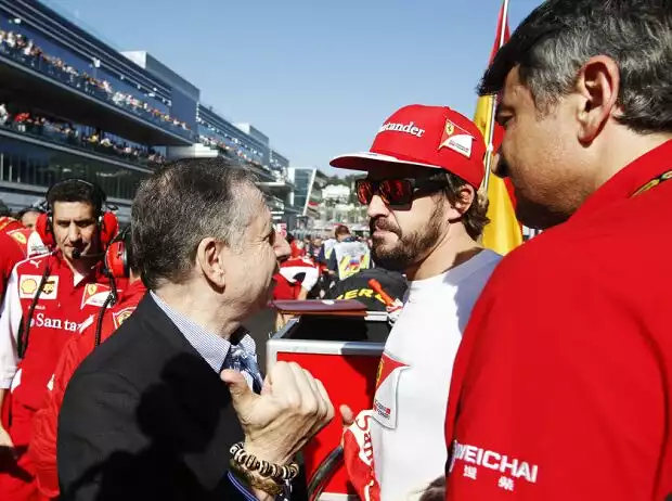 Jean Todt, Fernando Alonso, Marco Mattiacci Titel-Bild zur News: Jean Todt, Fernando Alonso, Marco Mattiacci