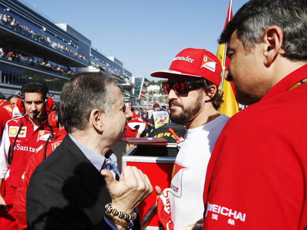 Jean Todt, Fernando Alonso, Marco Mattiacci