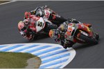 Esteve Rabat vor Johann Zarco und Mika Kallio 