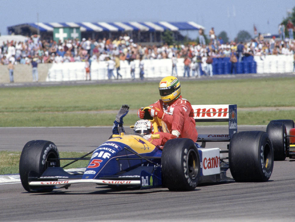 Nigel Mansell, Ayrton Senna