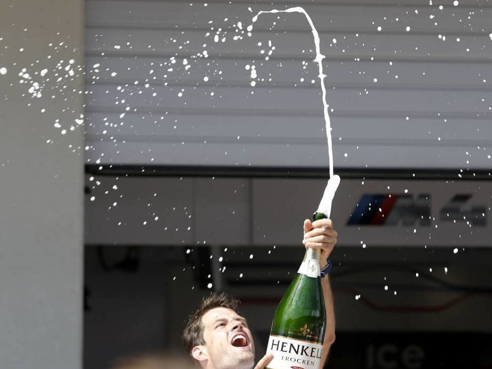 Mechaniker Champagner Podium