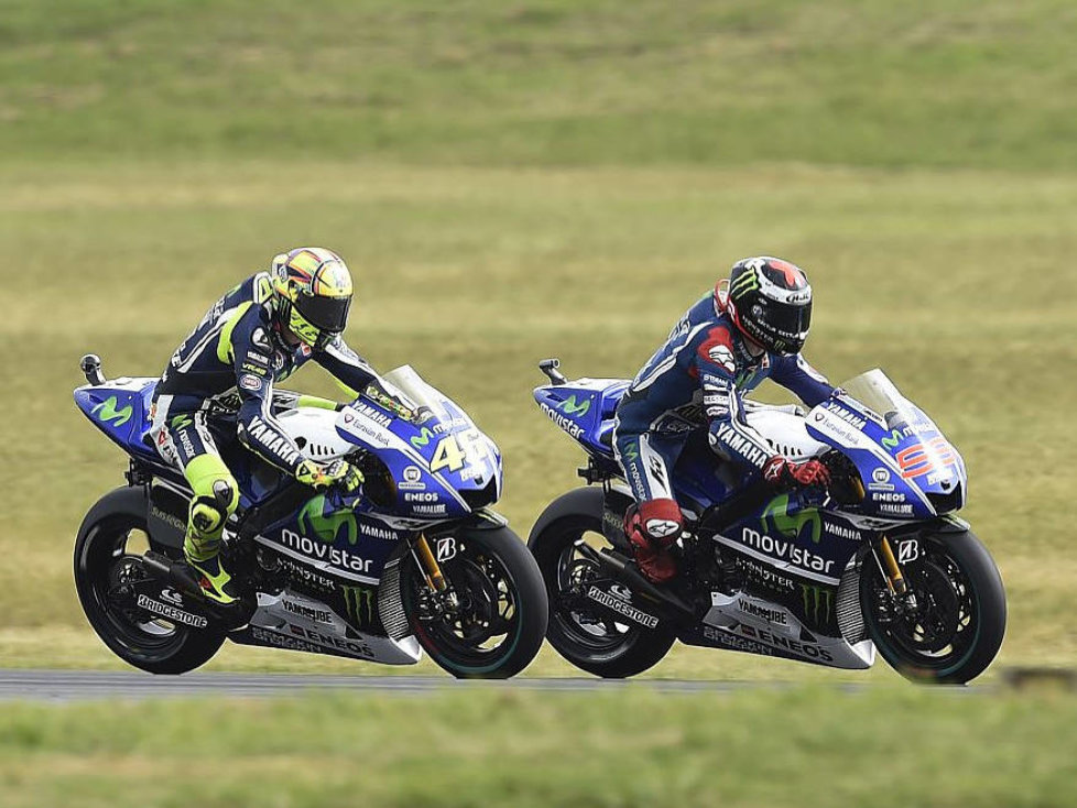Jorge Lorenzo, Valentino Rossi