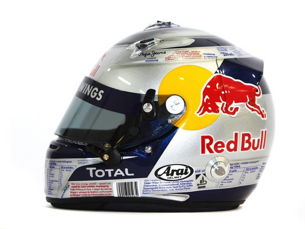 Helm von Sebastian Vettel