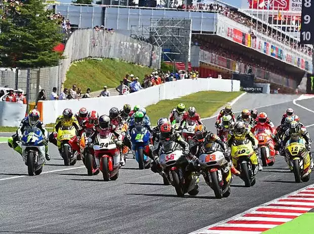Titel-Bild zur News: Moto2 Start Barcelona