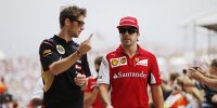 Bild zum Inhalt: Formel-1-Live-Ticker: Alonso und Grosjean: Lotus im Fokus