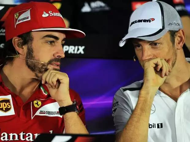 Titel-Bild zur News: Fernando Alonso, Jenson Button