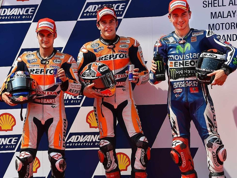Daniel Pedrosa, Marc Marquez, Jorge Lorenzo