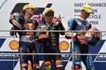 Jack Miller, Efren Vazquez und Alex Rins 